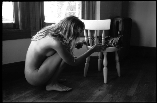 Nude with cat on chair by angrylambie1 | Flickr – Photo Sharing!